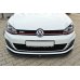 Накладка сплиттер на передний бампер Вар2 на Volkswagen Golf VII GTI